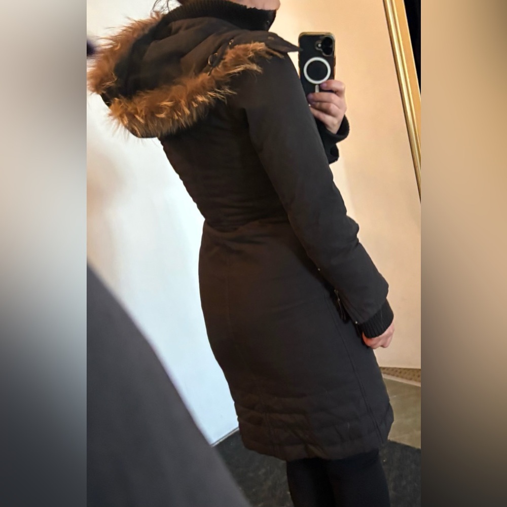 Soia & Kyo Women's Black Hooded Coat - Picture 6 of 10